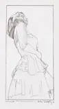 Robert Longo, Study of GB (For El Bohio Benefit), 1982, Pencil