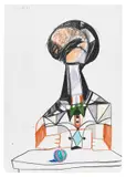 Untitled by George Condo, 1992, Chalks, sold Jun 2016