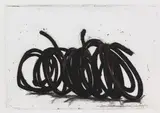 Bernar Venet, Four Indeterminate Lines, 2014, Etching in colors