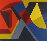 Otto Ritschl, Komposition, 1957, Oil on canvas