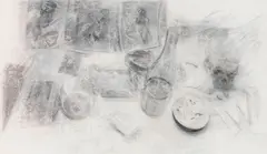 Dirk Bell, Rabbit's Moon, 2007, Mixed media on canvas