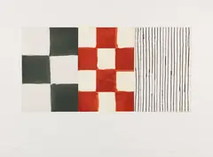 Raval 4 by Sean Scully, 1996, Etching in colors, sold Jun 2016