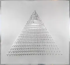 Pyramide by Heinz Mack, 1972, Silkscreen in colors, sold Jun 2016