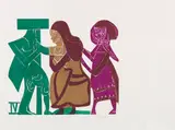 HAP Grieshaber, Polnischer Kreuzweg, 1967, Woodcut in colors