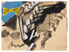 Ohne Titel by Markus Lüpertz, 1975, Gouache, sold Jun 2016