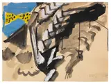 Markus Lüpertz, Ohne Titel, 1975, Gouache