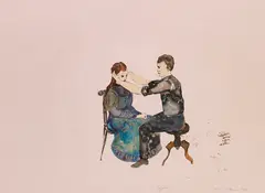 Migräne by Cornelia Schleime, 1997, Gouache, sold Jun 2016