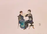 Cornelia Schleime, Migräne, 1997, Gouache
