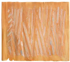Pulled wedge I by Ed Moses, 1972/73, Acrylic, sold Jun 2016