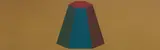 Sol LeWitt, Flat Top Pyramid with Colours Superimposed (Yellow), 1988, Silkscreen in colors