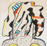 Weibliches Porträt by Horst Antes, 1967, Watercolor, sold Jun 2016