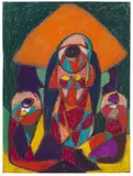 Adolf Hölzel, Ohne Titel, 1920, Pastel