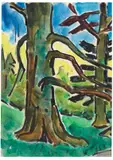 Waldstück by Karl Schmidt-Rottluff, Um 1955/1960, Watercolor, sold Jun 2016
