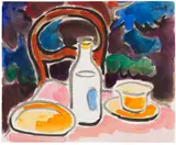 Karl Schmidt-Rottluff, Frühstücksstilleben