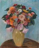 Otto Modersohn, Zinnien und Malven
