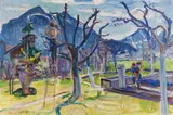 Maria Caspar-Filser, Aprilsonne (Hans auf der Leiter), 1934, Oil on canvas