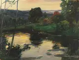 Leo Putz, Landschaft an den Osterseen