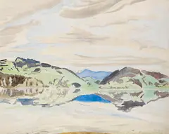 Seelandschaft by Erich Heckel, 1940, Watercolor, sold Jun 2016
