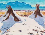 Arnold Balwé, Schneebedeckte Felder