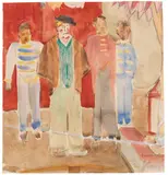 Im Zirkus by Erich Heckel, 1949, Watercolor, sold Jun 2016