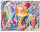 Adolf Hölzel, Ohne Titel, Ca. 1930, Colored chalk