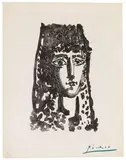 Pablo Picasso, Femme à la Mantille: Carmen, 1949, Etching and aquatint
