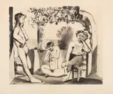 Pablo Picasso, Bacchanale, 1955, Etching and aquatint