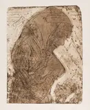 Ernst Ludwig Kirchner, Alte Frau mit Katze, 1922, Drypoint