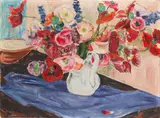 Arnold Balwé, Sommerblumen in weißem Krug