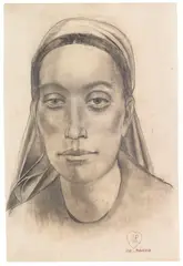 Italienische Bäuerin by Anita Rée, Around 1922, Pencil drawing, sold Jun 2016
