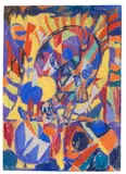 Adolf Hölzel, Komposition, Um 1925-1930, Pastel