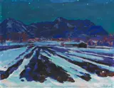 Arnold Balwé, Nächtliche Landschaft bei Übersee