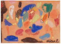 Komposition by Adolf Hölzel, Um 1930, Pastel, sold Jun 2016