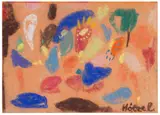 Adolf Hölzel, Komposition, Um 1930, Pastel