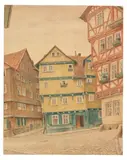 Johann Peter Foerster, Kassel, Fuldagasse, 1935, Watercolor