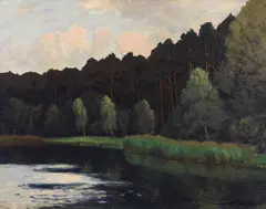 Grunewaldsee by Walter Leistikow, Um 1902, Oil on canvas, sold May 2016