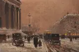 Édouard Cortès, Paris - Place de la Madeleine im Winter