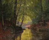 Edward Theodore Compton, Zugeschrieben - Kahnpartie im Spreewald