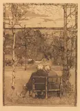 Heinrich Vogeler, Im Mai, 1897, Etching