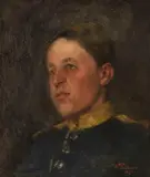 Wilhelm Trübner, Nikolaus Trübner als Dragoner