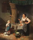 Fritz Sonderland, Das kleine Malheur, 1868, Oil on canvas