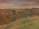 Burgruine Schönecken in der Eifel by Fritz von Wille, 1 1907, Oil on canvas, sold May 2016