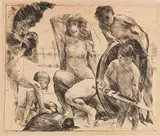 Lovis Corinth, Die Waffen des Mars, 1914, Lithograph