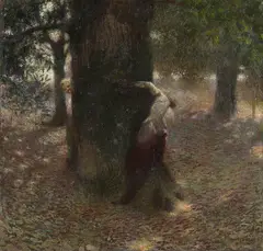 Franz von Stuck, Neckerei, 1889, Oil on canvas