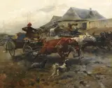 Józef Brandt, Dahinjagende Fuhrwerke
