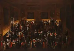 Joseph Heintz d. J., Der Maskenball (il Ridotto), Oil on canvas