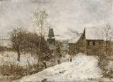 Paul Baum, Oberweimar im Winter, Ca. 1882/83, Oil on panel