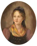 Franz Defregger, Mädchenporträt