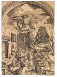 Die Geburt Mariens by Albrecht Durer, Um 1503, Woodcut, sold Nov 2015