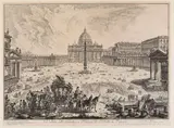 Giovanni Battista Piranesi, Veduta della Basilica, e Piazza de S. Pietro in Vaticano